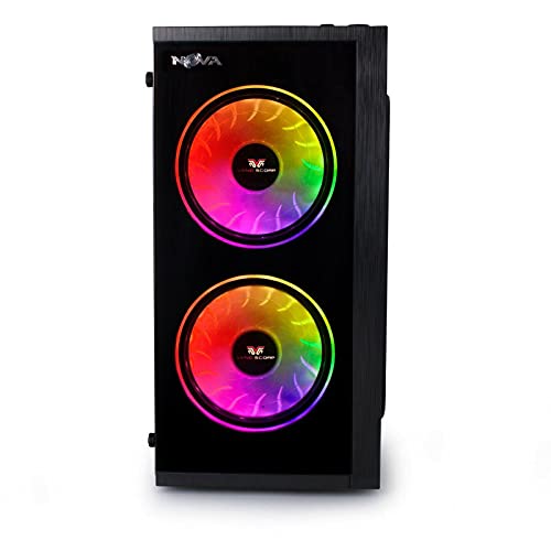 Veno Scorp ARGB Gaming PC - Intel i5 Processor, 240GB SSD + 500GB HDD, 8GB RAM, Windows 10, WiFi (Renewed) - Perfect for Esports, Streaming & High-Performance Gaming