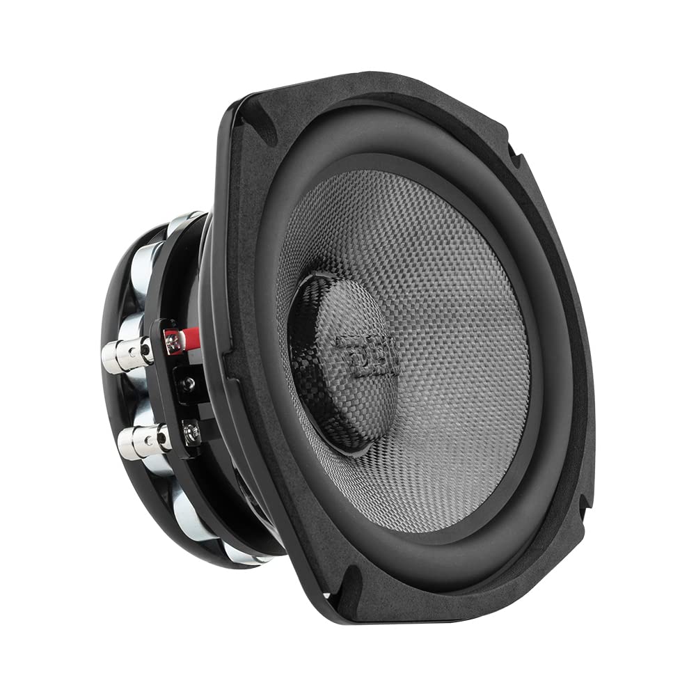 DS18 PRO-CF69.4NR 6x9 Inch Waterproof Car Speakers - 600W 4-Ohm Mid-Bass Carbon Fiber Cone with Neodymium Magnet for Motorcycles, ATVs, Boats & Off-Road Vehicles - High Performance Audio for Motorsports & Marine Applications (Single Speaker)