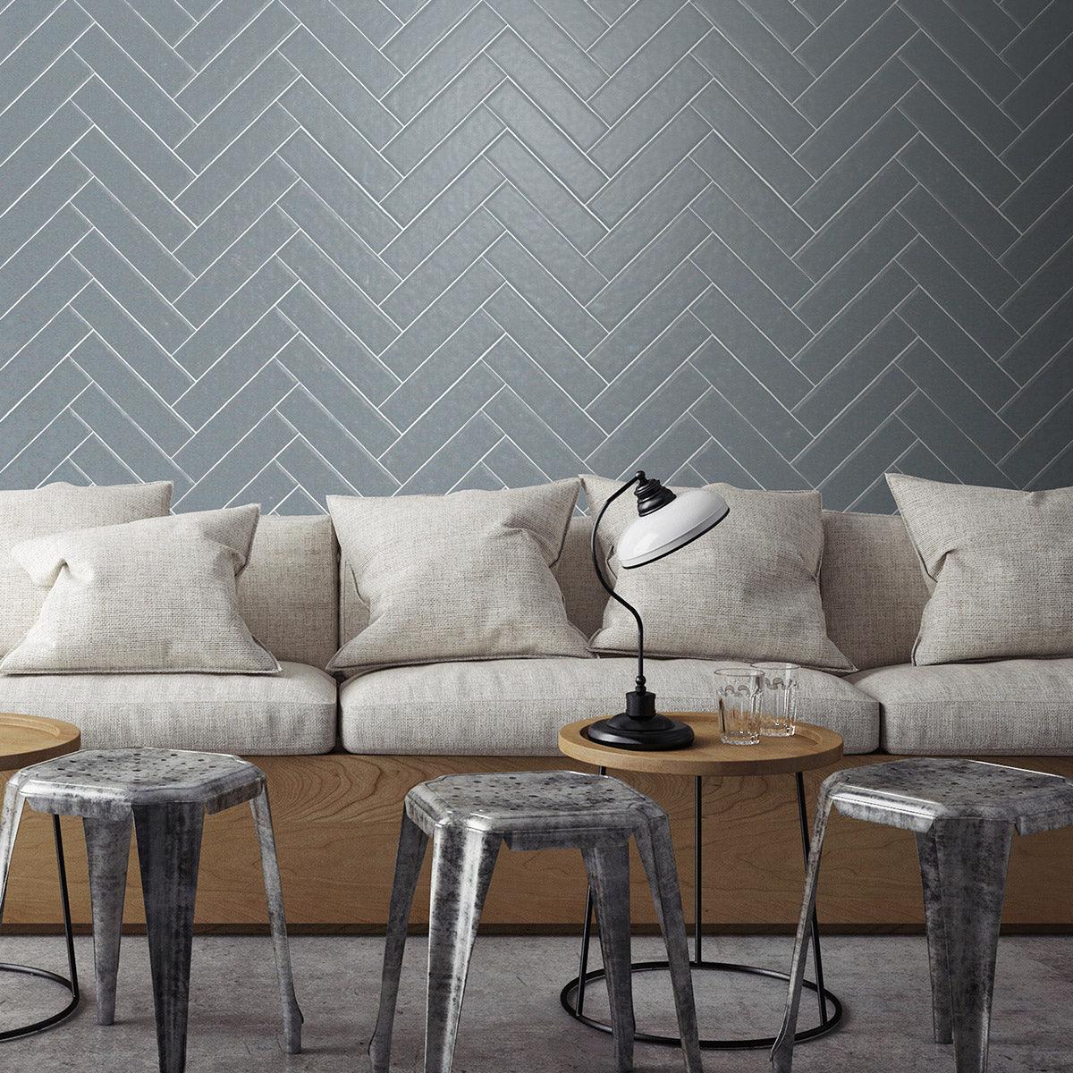 Premium Columbus Grey 75x150 Glossy Subway Tile - Perfect for Kitchen Backsplash, Bathroom Walls & Modern Home Decor