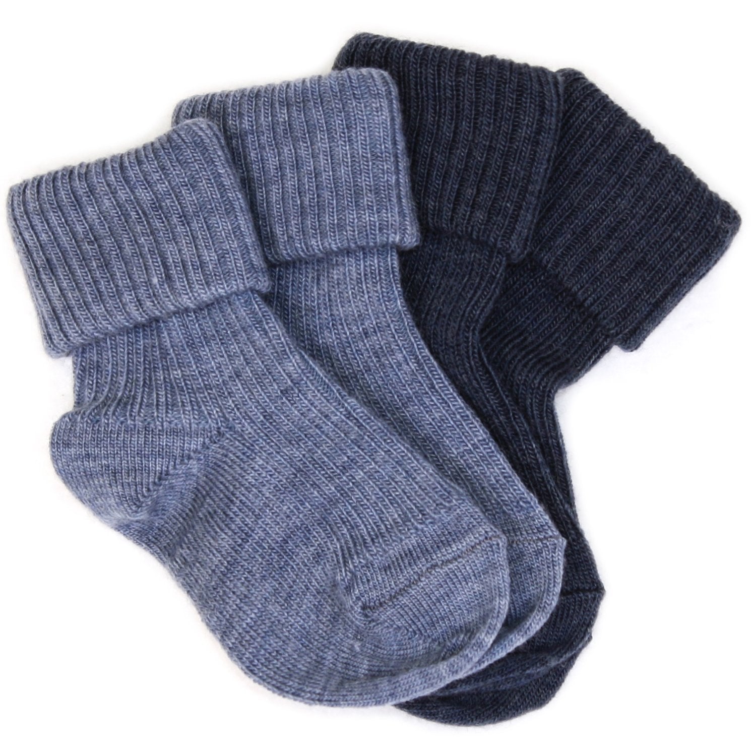 Soft Wool Socks for Baby & Toddler - Warm Winter Socks in Blue - Perfect for Cold Weather & Indoor Play