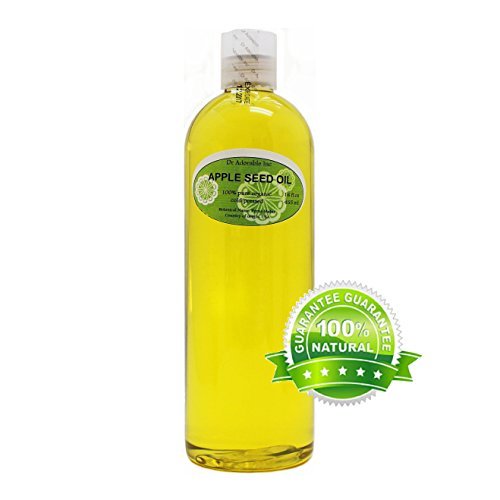 Organic Apple Seed Oil by Dr.Adorable - 100% Pure, Cold Pressed, 16 oz - Natural Skincare & Hair Care for Face, Body & DIY Beauty Recipes