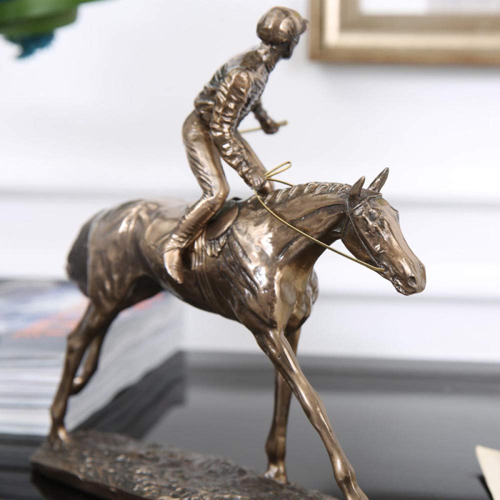 European Resin Horse Sculpture - Handcrafted Hanging Ornaments for Home Decor, Study Desk & Living Room | Perfect for Farmhouse, Rustic & Boho Interior Design Styles