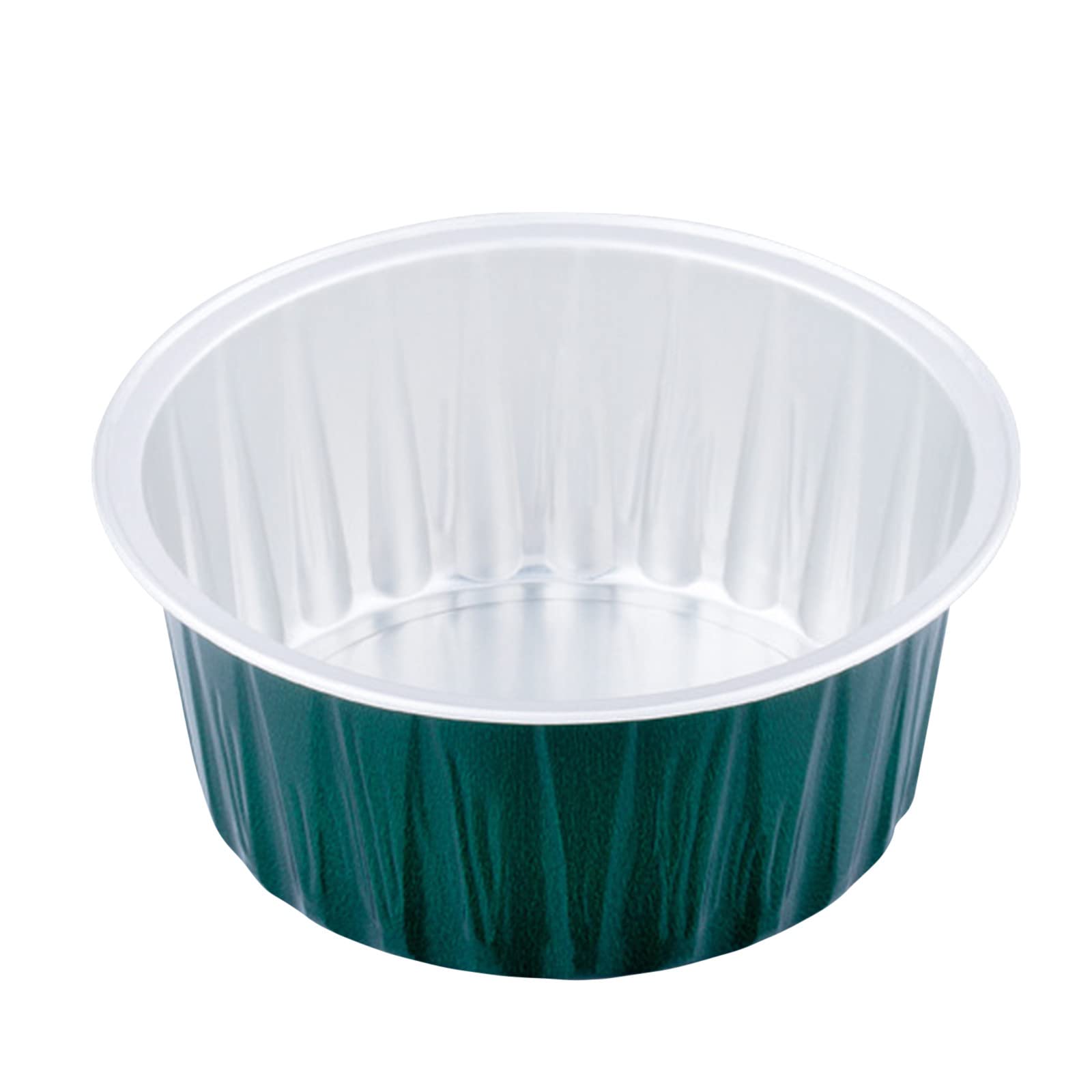 Kuluzego 100-Pack Foil Cupcake Liners with Lids - Round Mini Baking Cups for Muffins, Desserts & Party Treats - Perfect for Home Baking, Birthday Parties & Holiday Celebrations