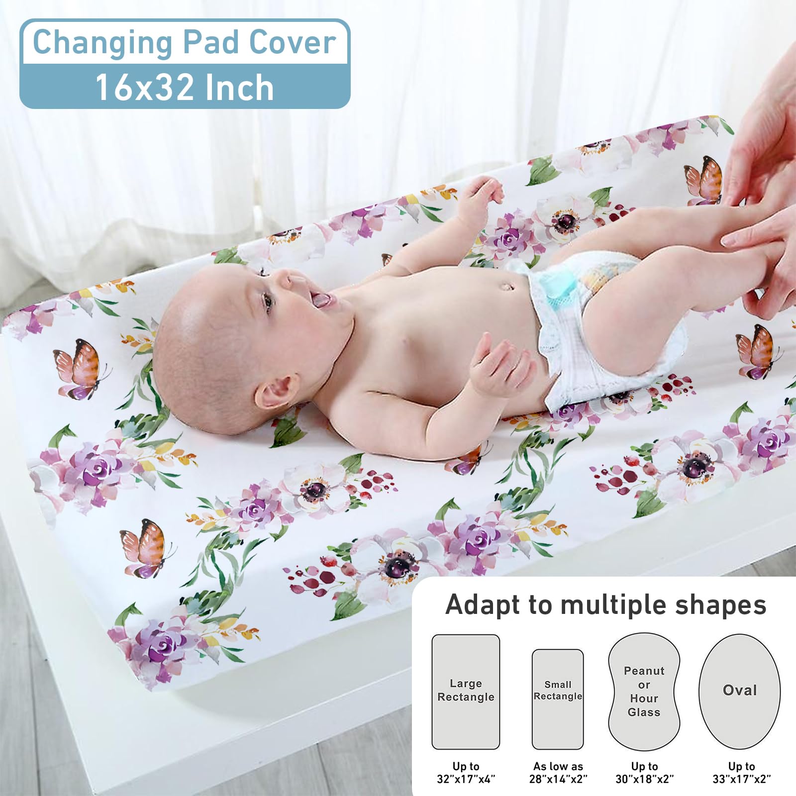 Lanleay Personalized Baby Girl & Boy Crib Bedding Set - 5 Piece White Rabbit Nursery Set with Custom Name, Tummy Time Mat | Soft Infant Bedding for Newborns & Toddlers | Perfect Baby Shower Gift & Nursery Decor