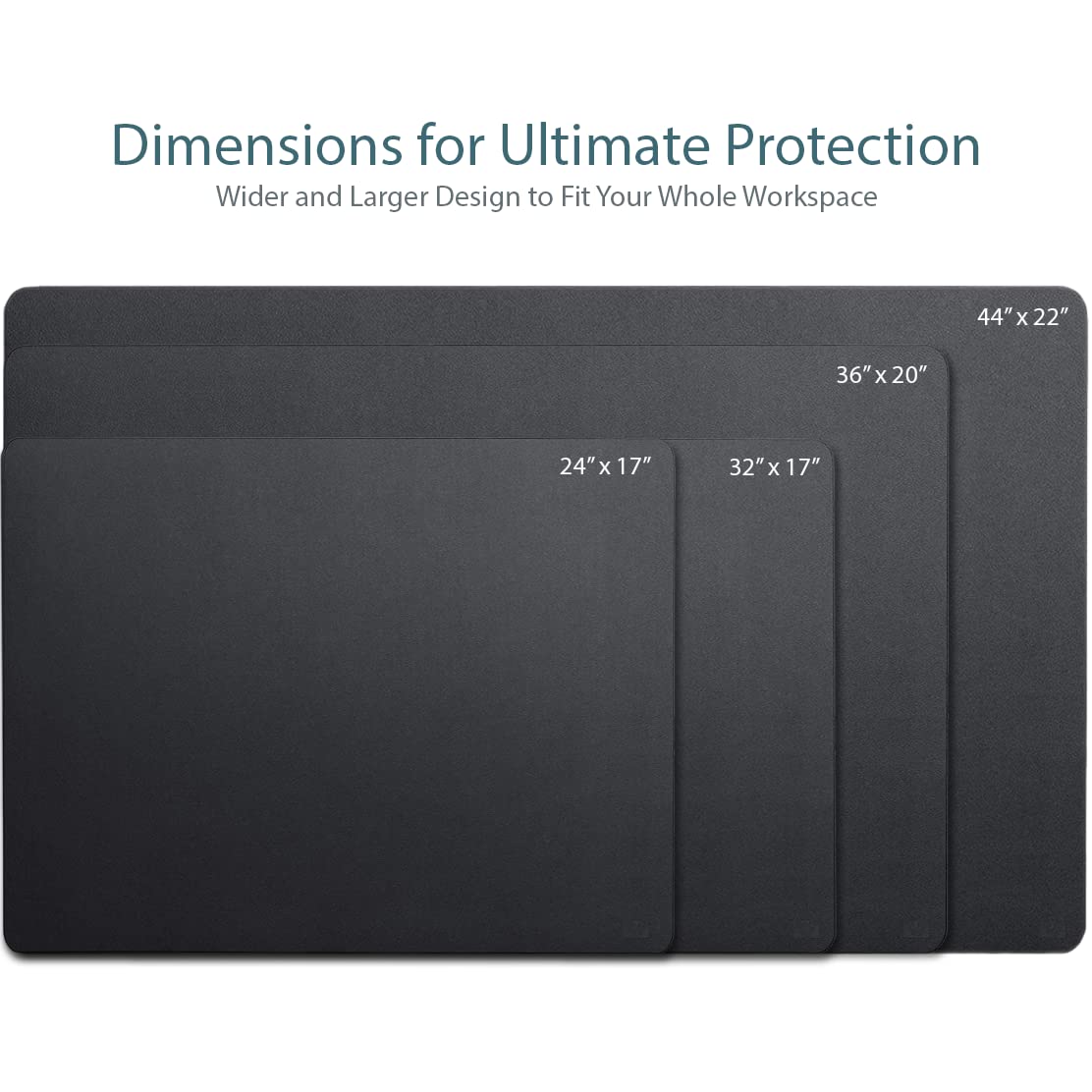 Premium PU Leather Desk Mat 24