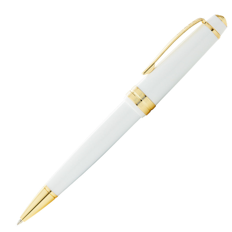 Premium Cross Bailey Light Ballpoint Pen - White & Gold Trim - Elegant Writing Instrument for Office, Business Gifts & Everyday Use
