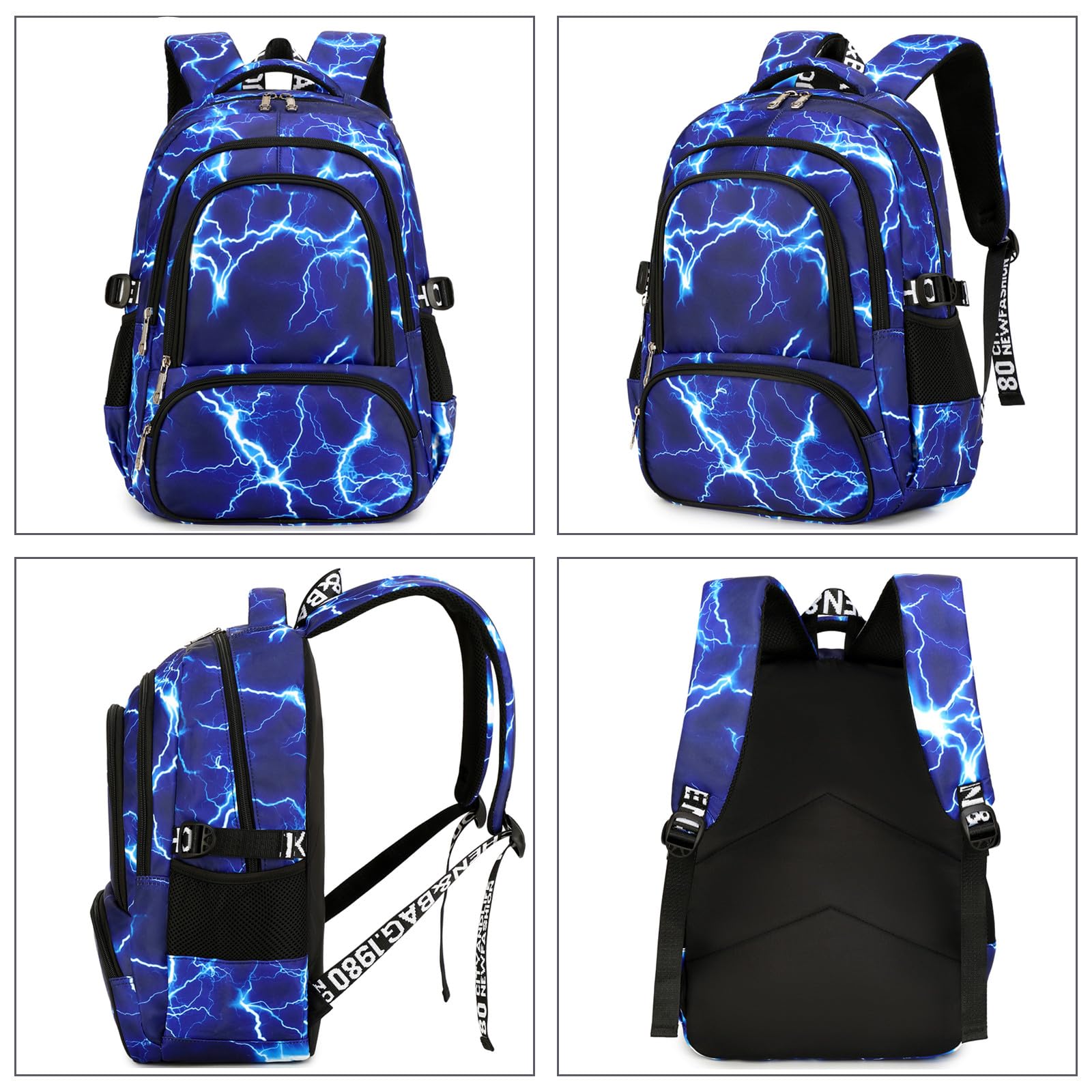 Camouflage Backpack for School, Travel & Outdoor - Christmas Gift for Kids (AY Lighting Blue) - Perfect for Daily Use & Adventures