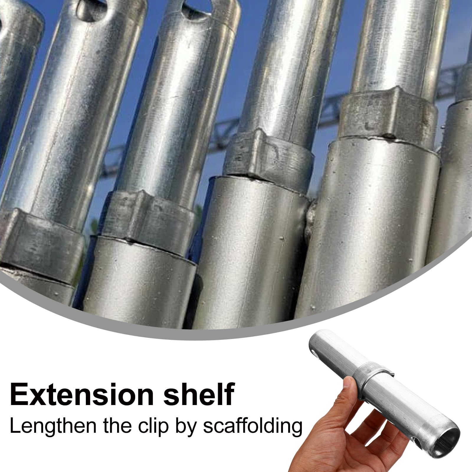 8PCS Professional Scaffolding Hinge Pins - Heavy Duty Coupling Pins for Secure Scaffolding Connections - Ideal for Construction, Renovation and DIY Projects