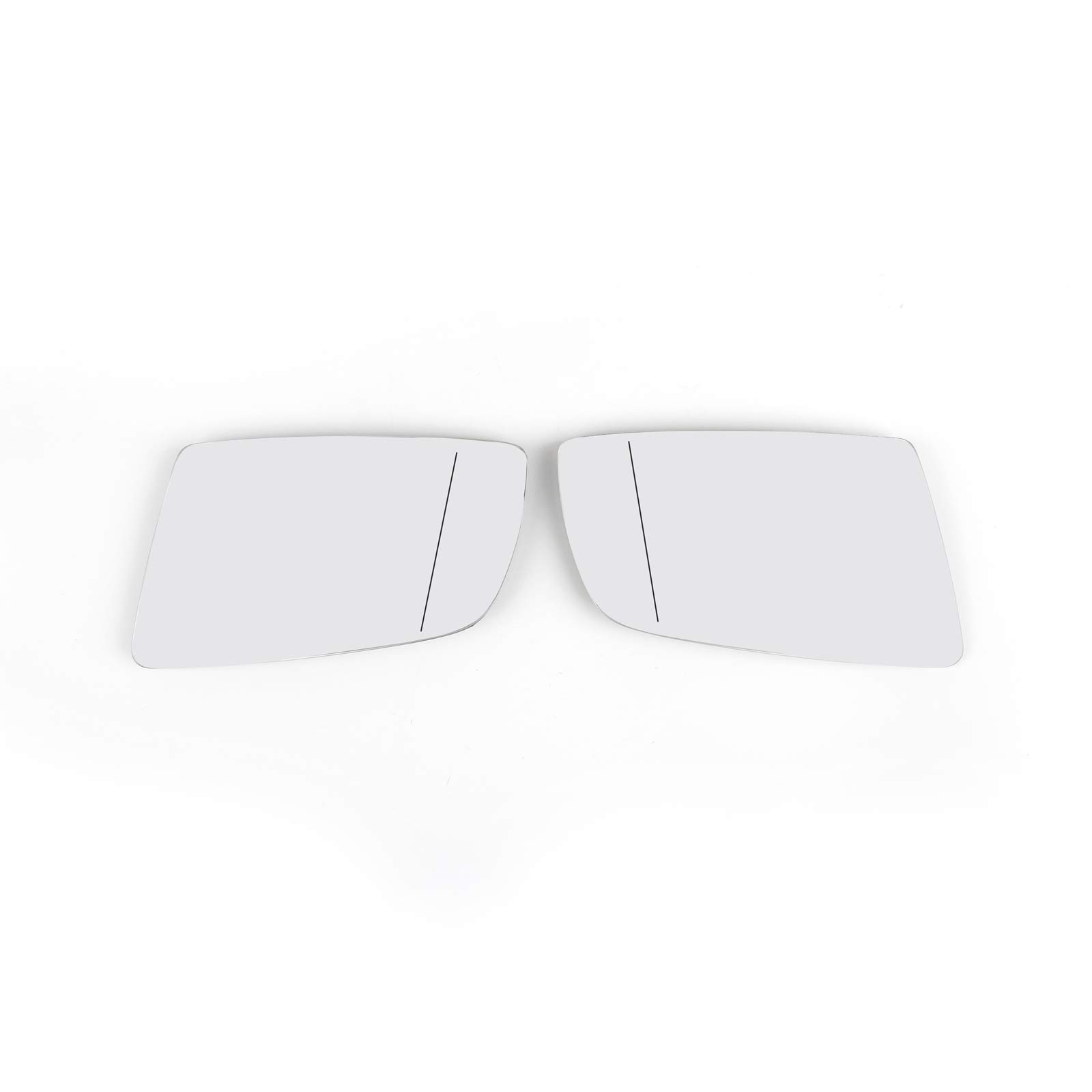OE Replacement Heated Side Mirror Glass - Left & Right Pair Compatible with BMW 5 Series E60 E61 F01 F02 F04 Models - Perfect for Winter Driving & Enhanced Visibility
