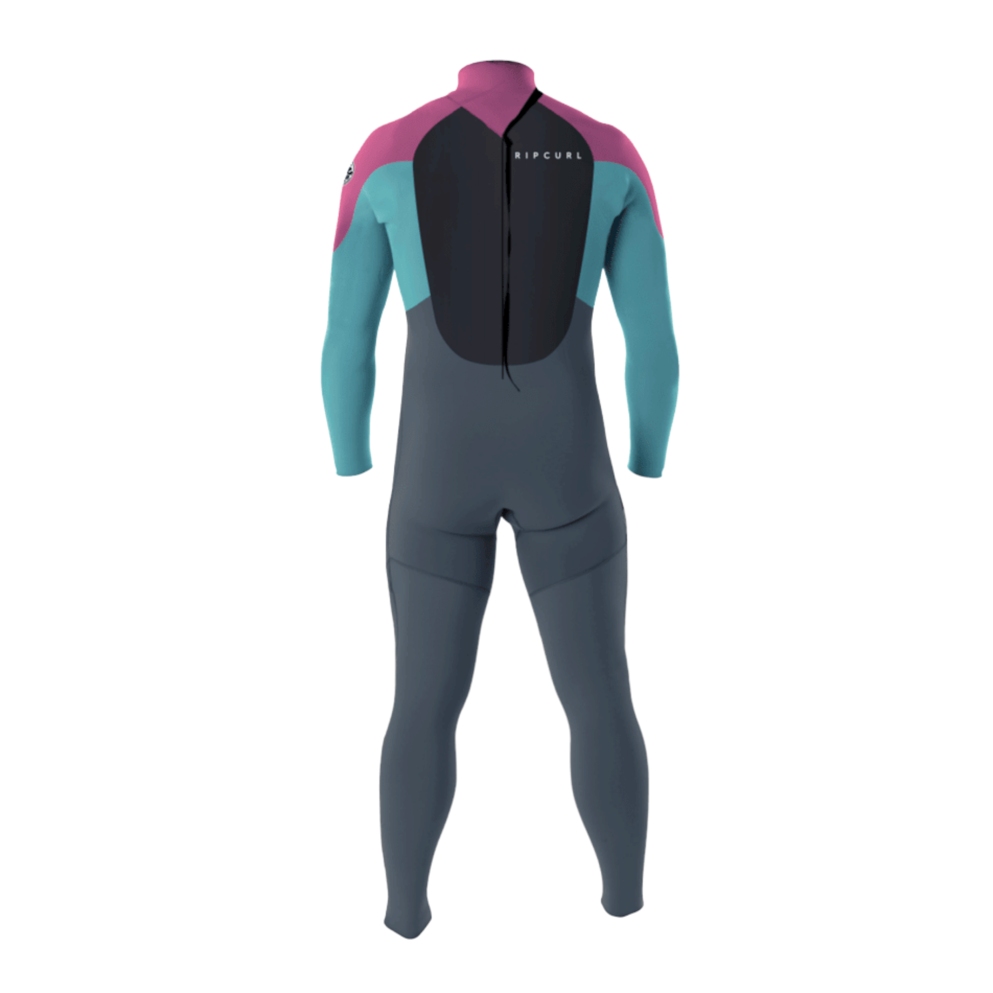 Rip Curl GROMS OMEGA 3/2 Back Zip Full Wetsuit for Men - Warm & Flexible Neoprene Surfing Suit for Cold Water - Perfect for Surfing, Diving & Water Sports
