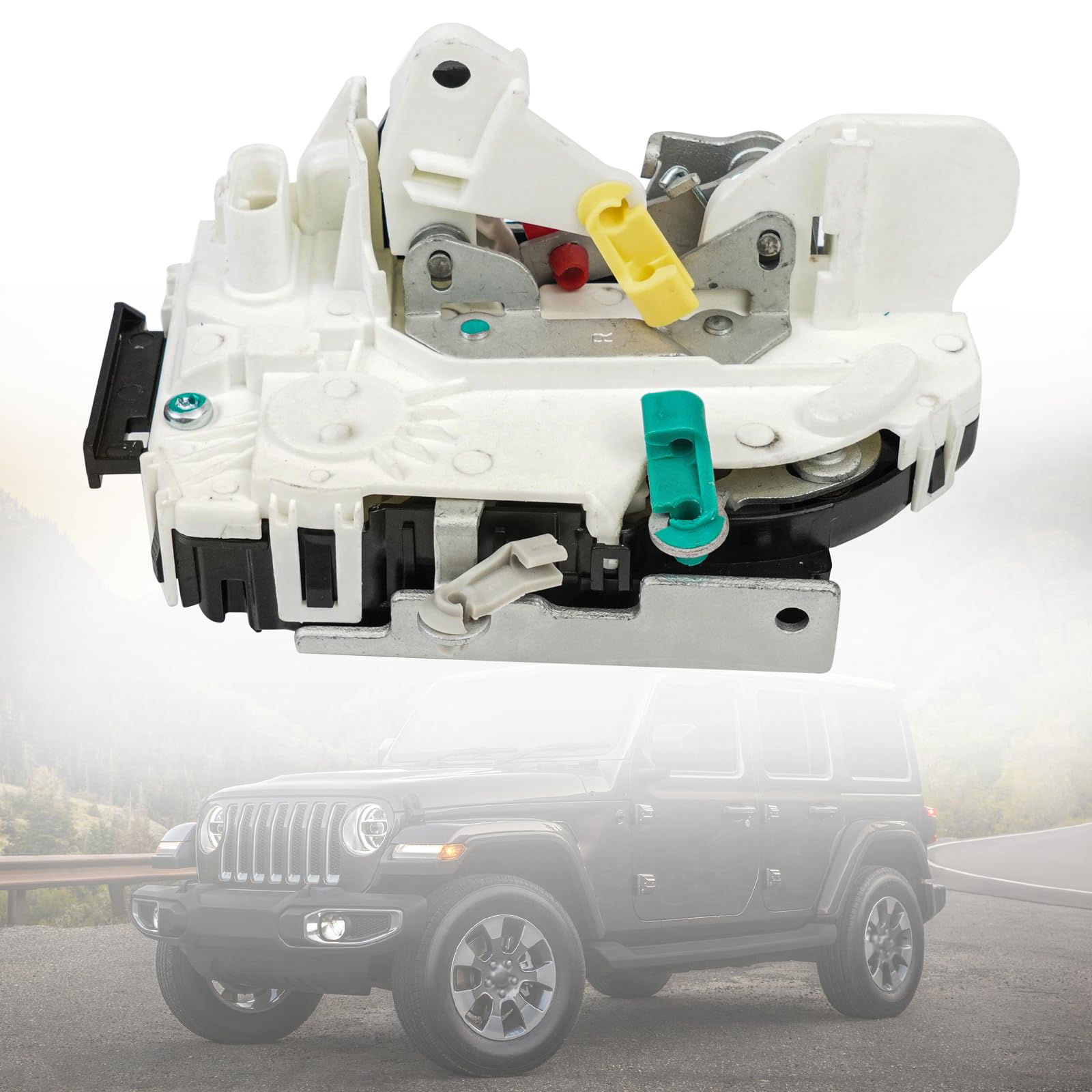 BHB Rear Tailgate Door Latch with Power Locks - Compatible with Jeep Wrangler JK 2007-2018 (3.6L & 3.8L) - Replacement for 4589584AG, 4589584AF, 4589584AD - Perfect for Off-Roading & Daily Driving