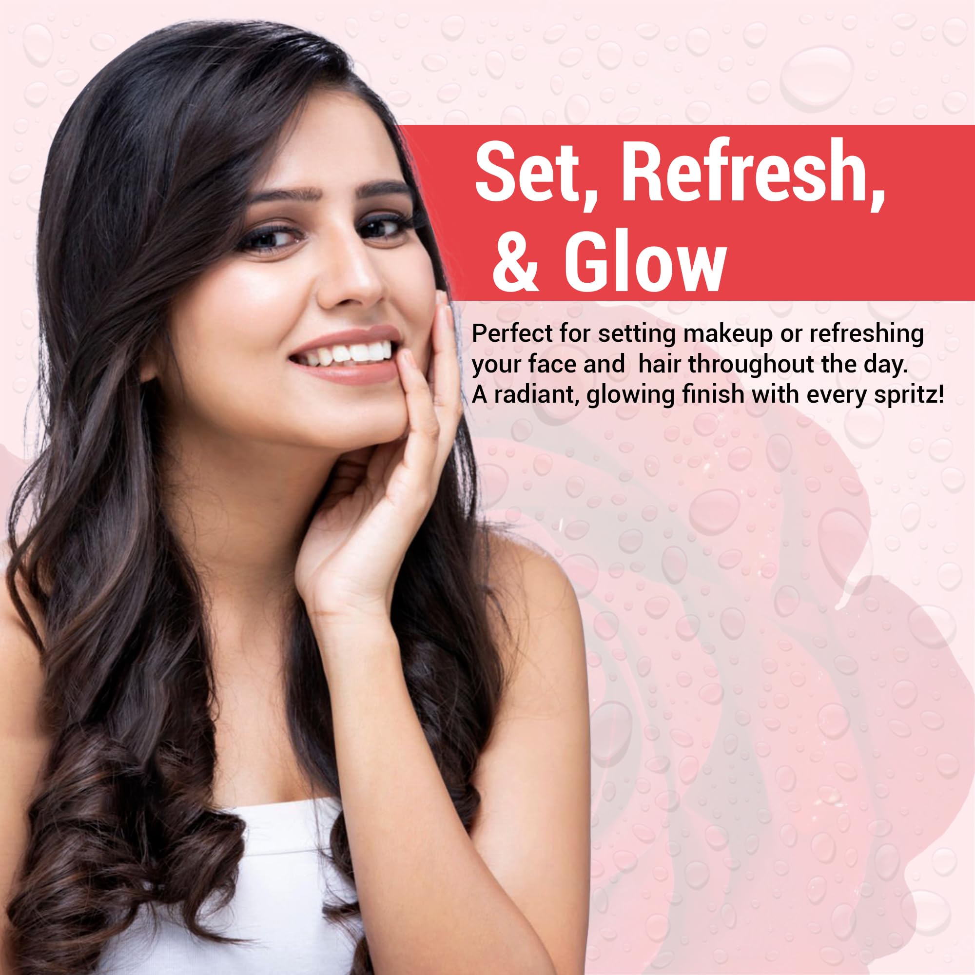 Nature's Veda 100% Pure Organic Rose Water (100ml) - Natural Skin Toner for Cleansing, Hydrating & Soothing | Helps Maintain pH Balance | Perfect for Daily Skincare, Makeup Setting & Post-Shave Relief
