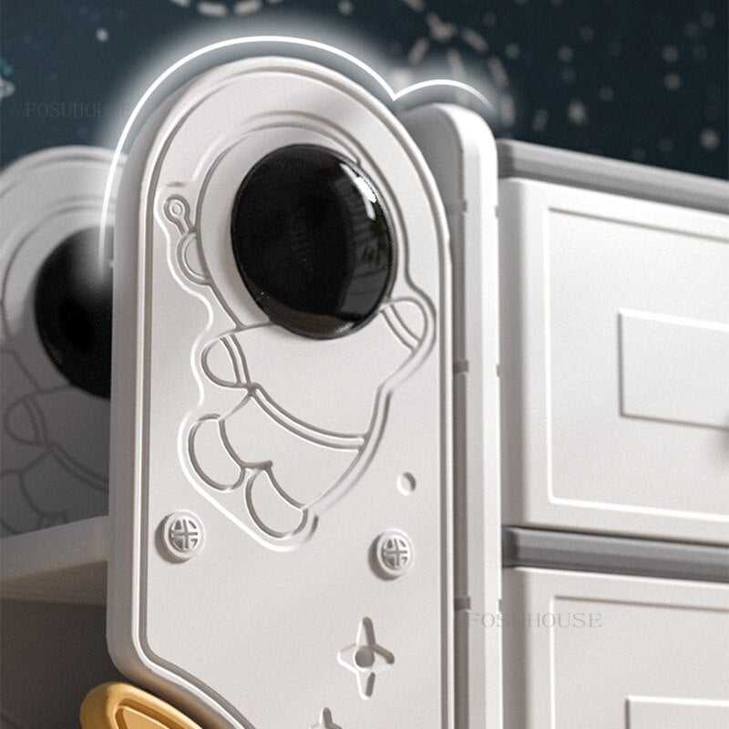 Astronaut-Themed Toy Storage Organizer - Space-Themed Kids Room Decor for Playroom & Bedroom Organization