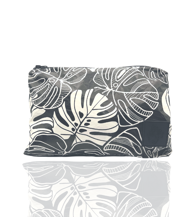 Kahakai Medium Monstera Dream Pouch - Waterproof & Durable Crossbody Bag for Beach, Travel & Everyday Use