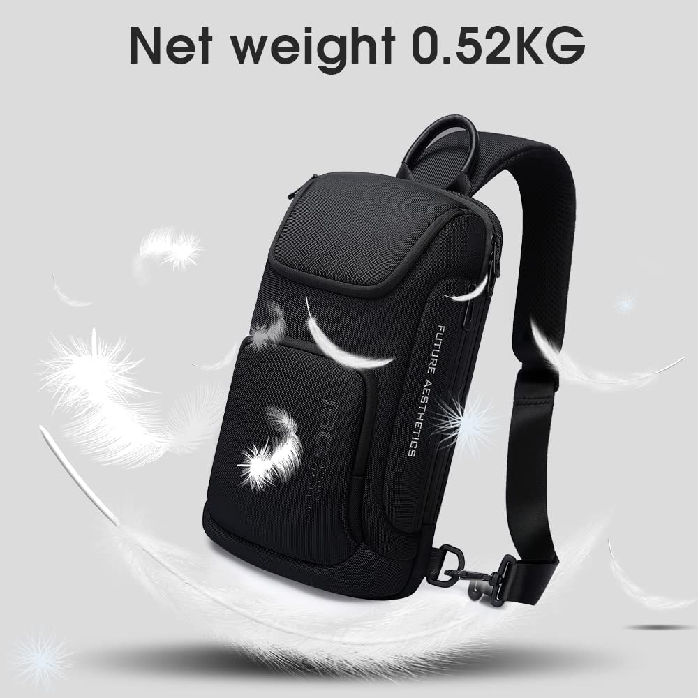 BANGE Sling Bag for Men & Women - Lightweight Crossbody Shoulder Backpack for Travel, Hiking & Daily Use | Water-Resistant & Adjustable Strap