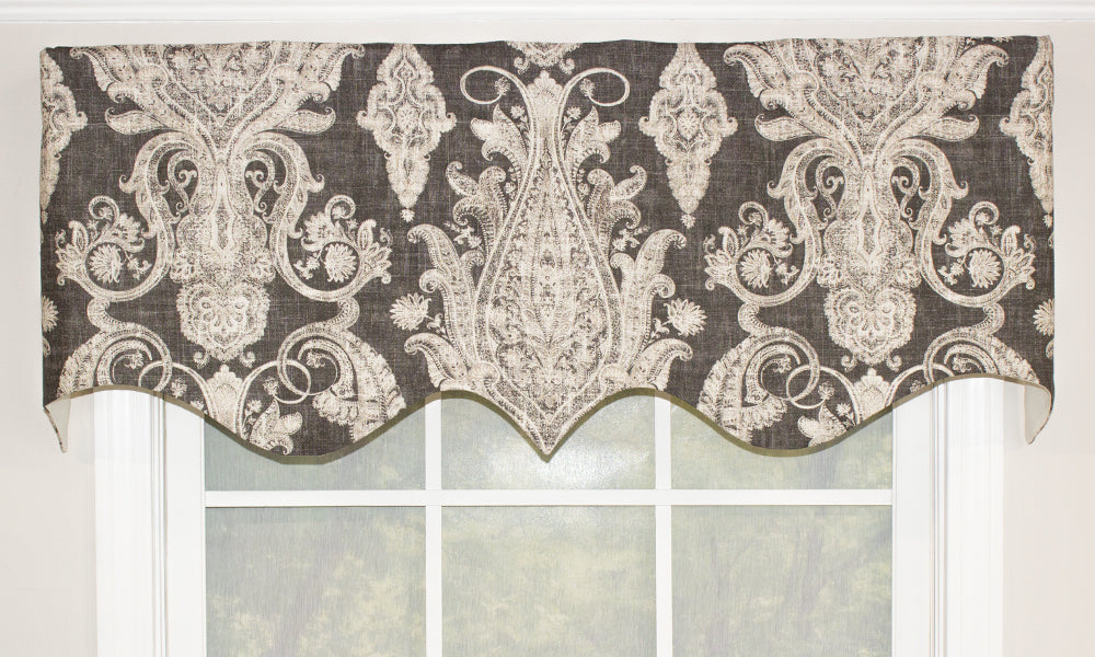 Tradewinds Regal Valance - Elegant Window Treatment for Living Room & Bedroom Decor | Blackout Curtain Valance for Home & Office