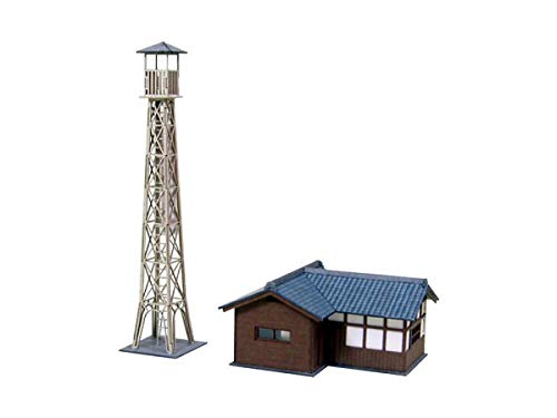 【Sankei MP03-29 1/150 Nostalgic Diorama Series Fire Division】精致比例模型 复古消防场景拼装建筑 火车沙盘微缩景观DIY收藏