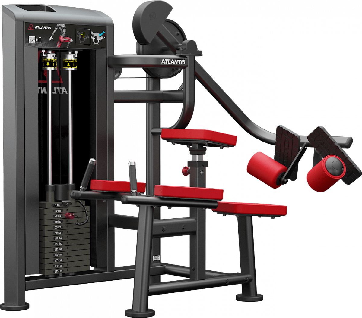 ATLANTIS Glute Machine for Home Gym - Glute Workout Equipment for Strength Training & Toning - Perfect for Leg Day & Butt Exercises