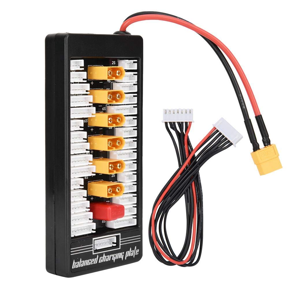 XT60 Plug 2S-6S Lipo Battery Parallel Charging Board for RC Battery Charger B6AC A6 720i - Multi Parallel Charging Board for RC Drones, Cars, and Airplanes - Fast and Safe Charging Solution