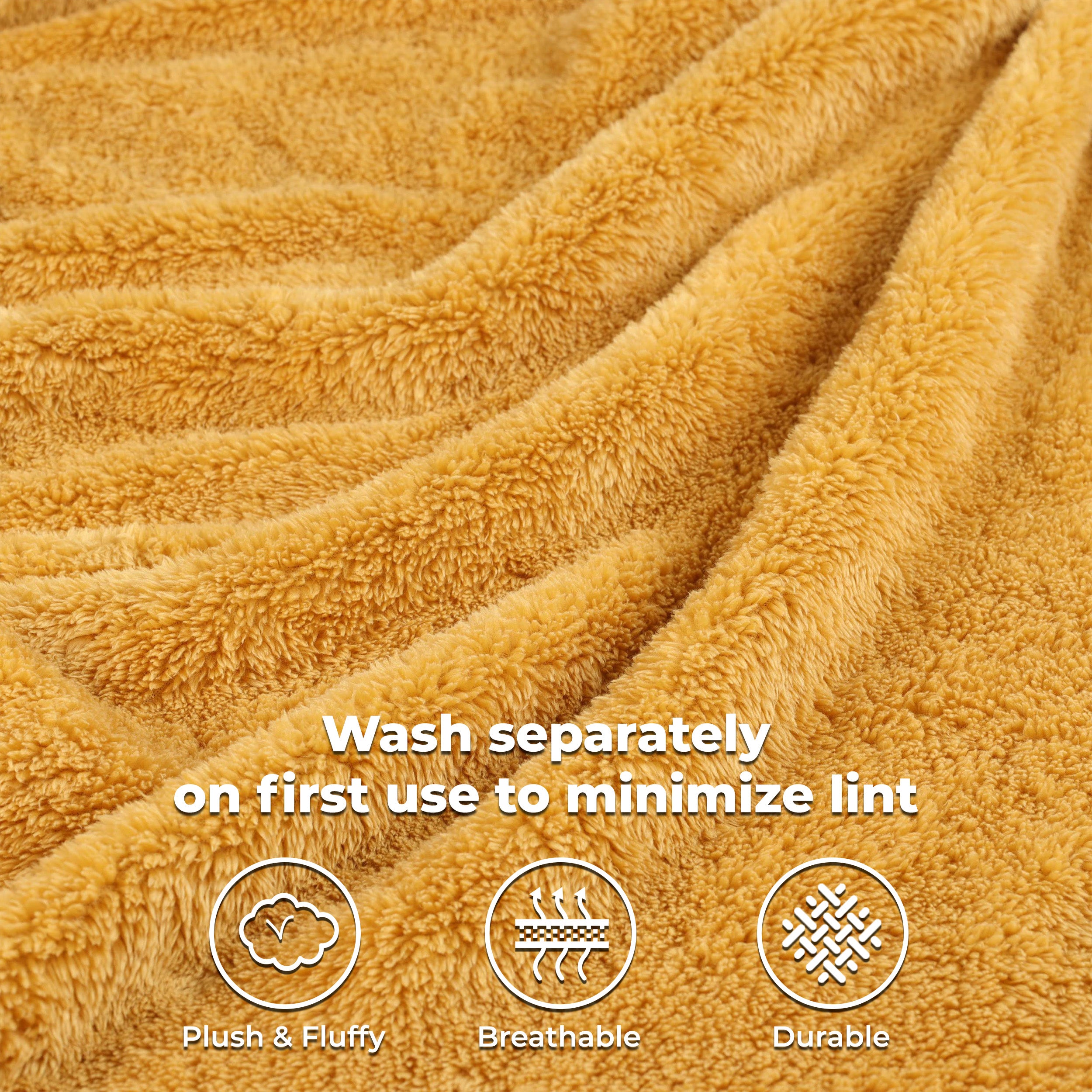 Classic Solid Fleece Plush Medium Weight Fluffy Soft Blanket - Cozy & Warm for Bed, Sofa, Travel & Gifts | Ultra-Soft Throw Blanket for All Seasons