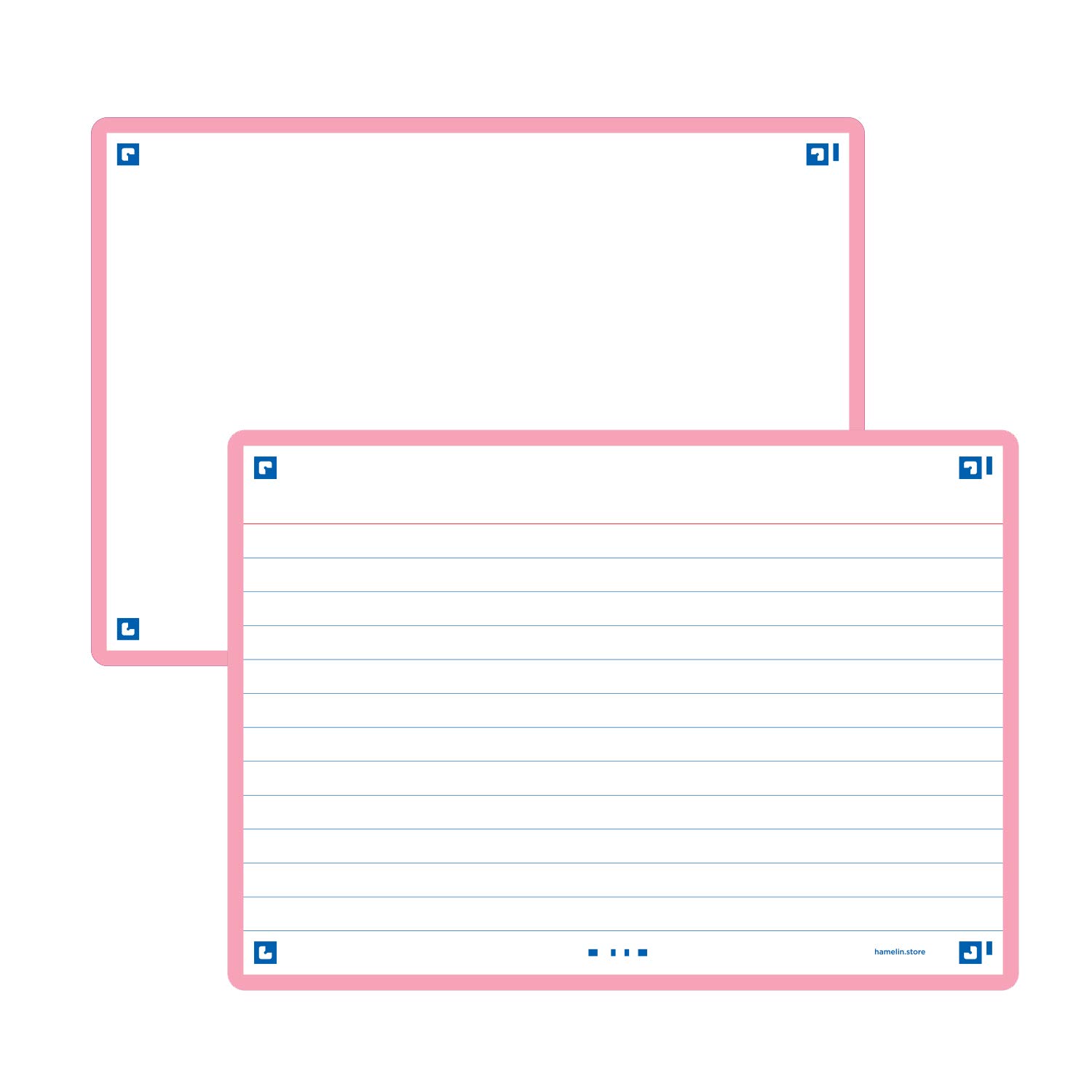 Index Cards Flash 2.0 Study Cards - 4x6 Inch 80 Count Rose Pink Note Cards (400134037) - Perfect for School, Office & Memory Games