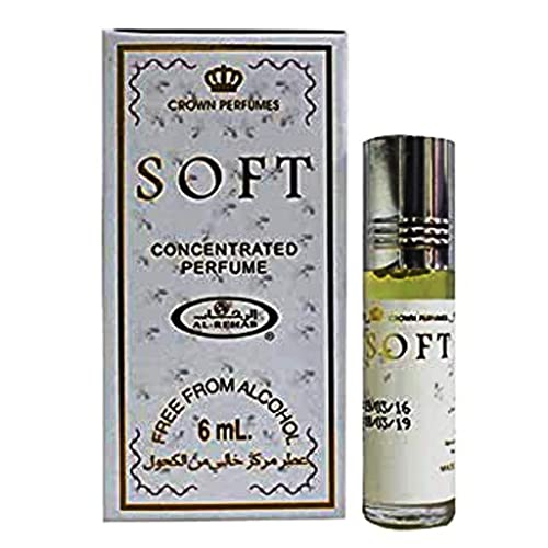 Al Rehab SOFT Long-Lasting Roll-On Perfume Oil - 6ml Concentrated Attar for Women & Men - Perfect for Daily Wear, Office & Special Occasions