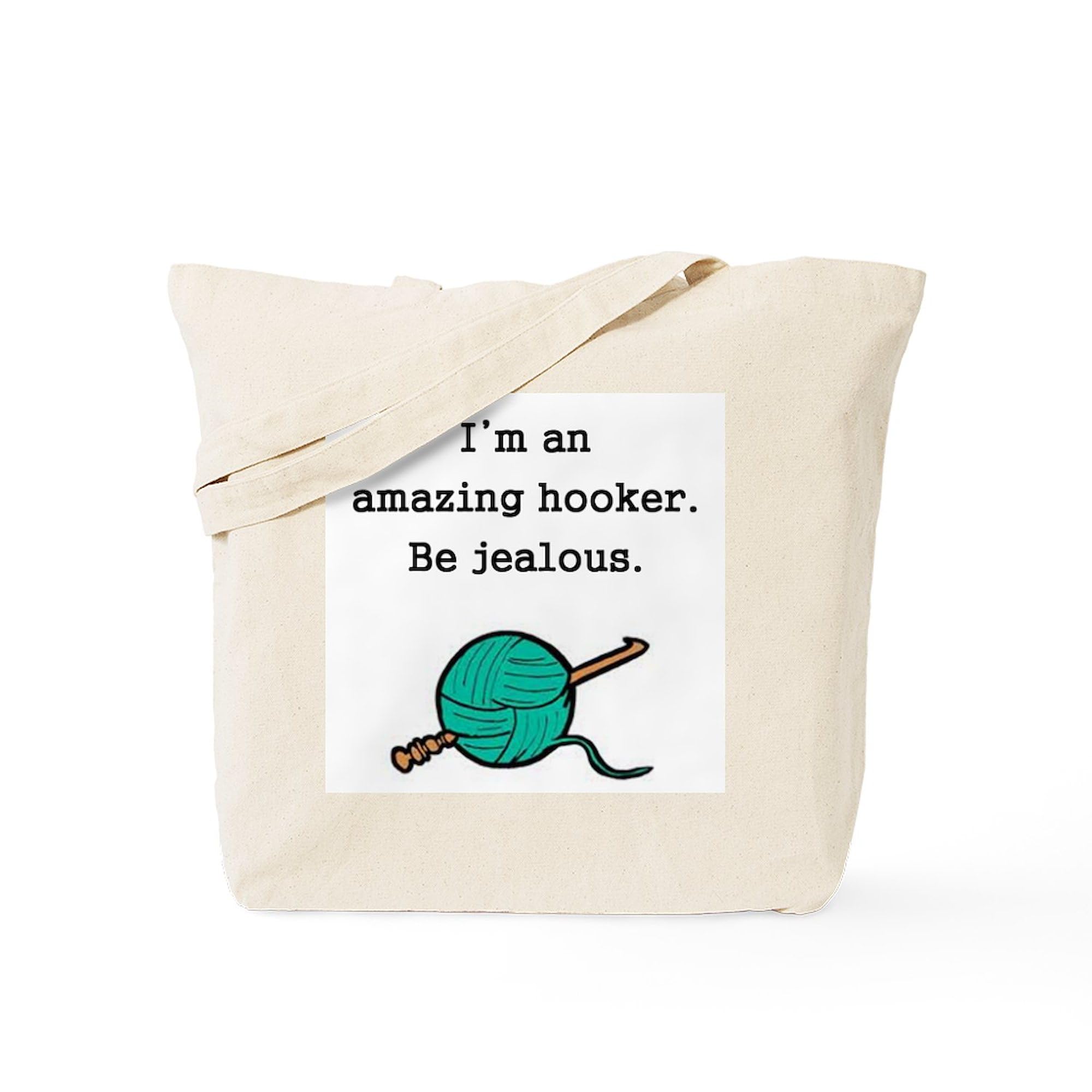 Amazing Hooker Tote Bag - Natural Canvas Reusable Shopping Bag for Groceries, Beach & Everyday Use | Eco-Friendly Cotton Tote
