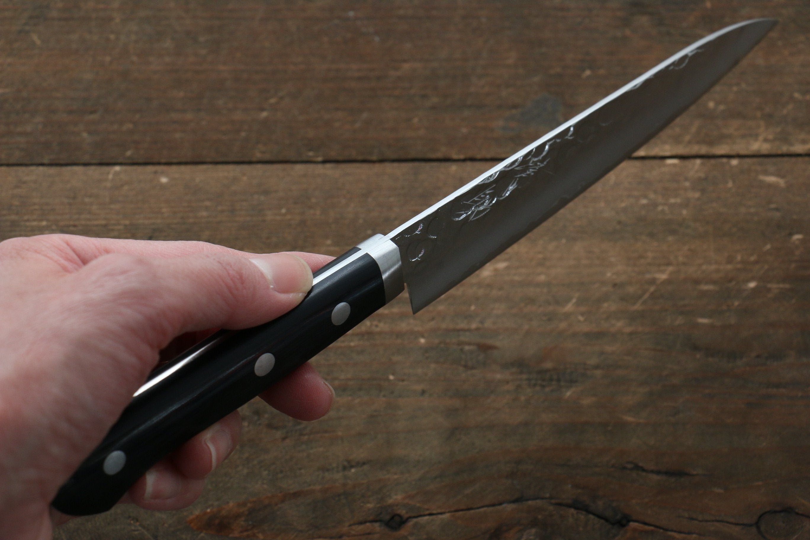 Premium Seisuke VG1 Japanese Santoku & Petty Knife Set with Pakka Wood Handle - Professional Kitchen Knives for Slicing, Dicing & Chopping - Perfect for Home Chefs & Culinary Enthusiasts