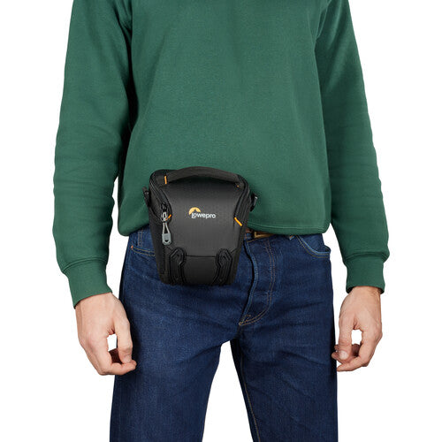 Lowepro Adventura TLZ20 III Top Loading Shoulder Bag for DSLR Camera - Compact & Durable Black Camera Bag - Perfect for Travel, Hiking & Everyday Photography
