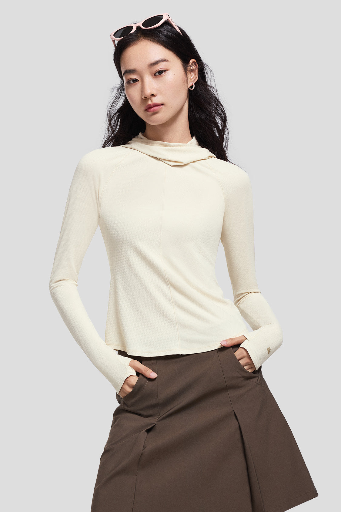 SunEase Women's UPF50+ Sun Protection Base Layer - Long Sleeve Shirt for Hiking, Running & Outdoor Activities