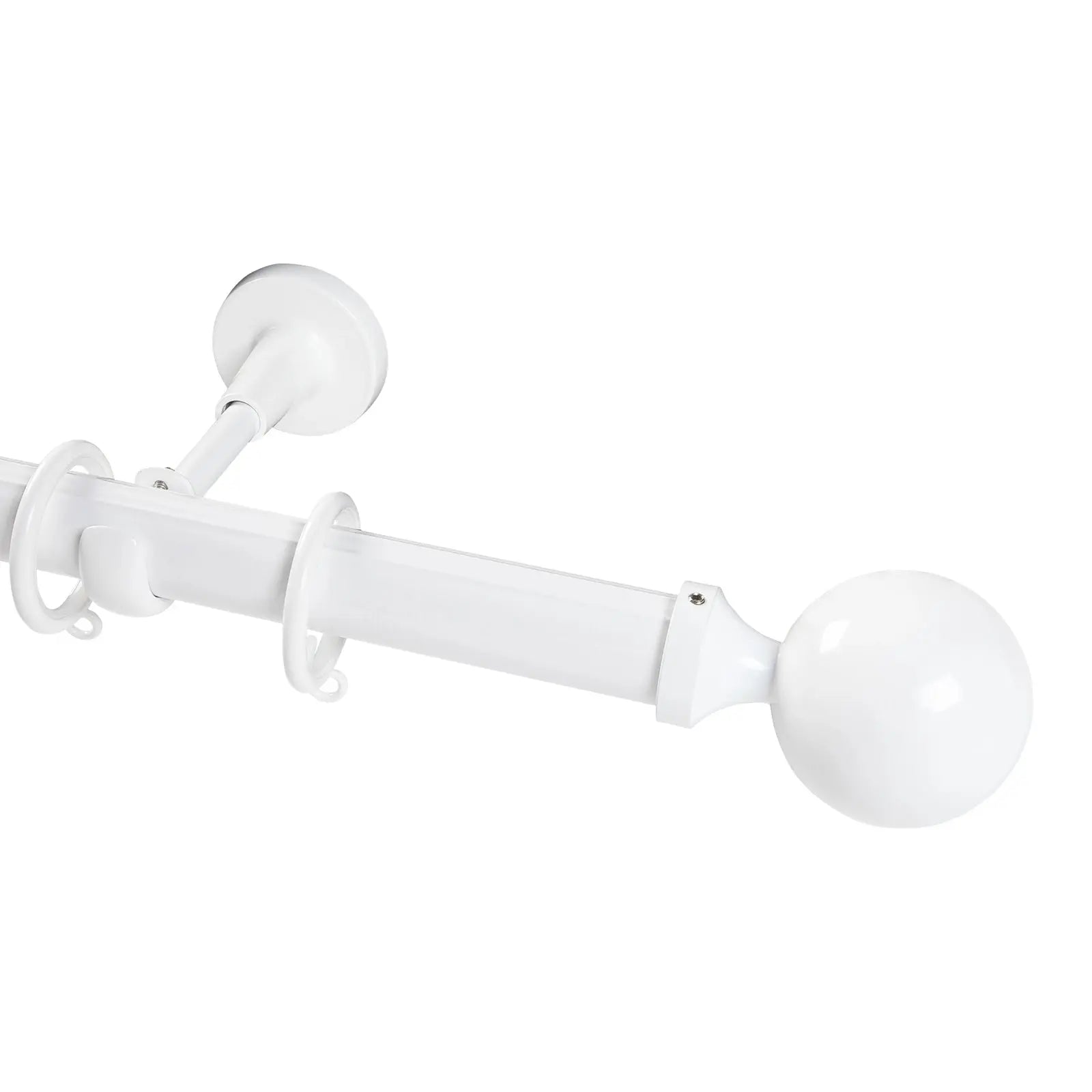 Kelvin Single Window Curtain Rod - Adjustable Tension Rod for Windows, No Drill Easy Installation, Perfect for Bedroom, Living Room & Kitchen Decor