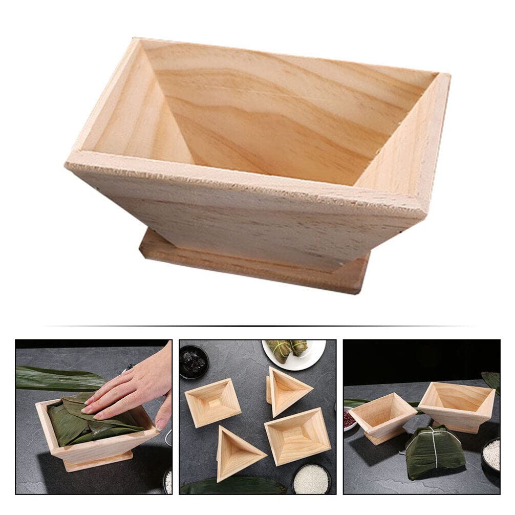 Premium Hemoton Gummy Molds - Square Onigiri & Rice Pudding Baking Molds for DIY Cooking | Traditional Zongzi Maker for Dragon Boat Festival | Wooden Musubi Mold for Rice Dumplings & Asian Desserts | Perfect for Home Baking, Party Snacks & Cultural Celebrations
