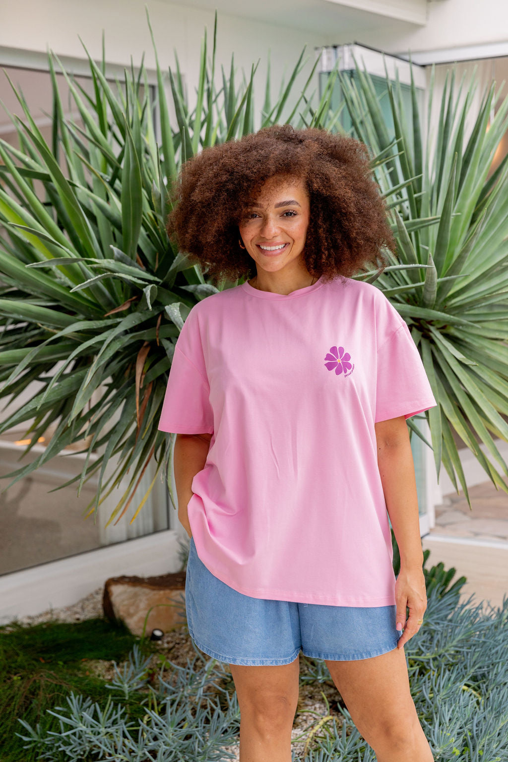 Make it Happen Tee in Sherbet - Soft Cotton Inspirational T-Shirt for Women | Motivational Gift for Friends, Workouts & Everyday Wear