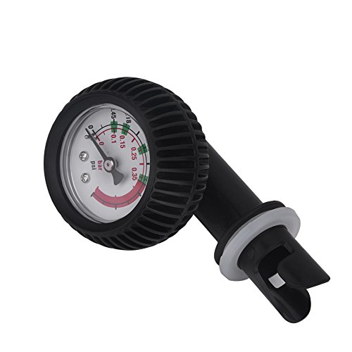 **High Precision Air Compressor Pressure Gauge with Nylon Valve for Inflatable Boats, Rubber Boats & Boards – Perfect for Marine, Fishing & Water Sports**