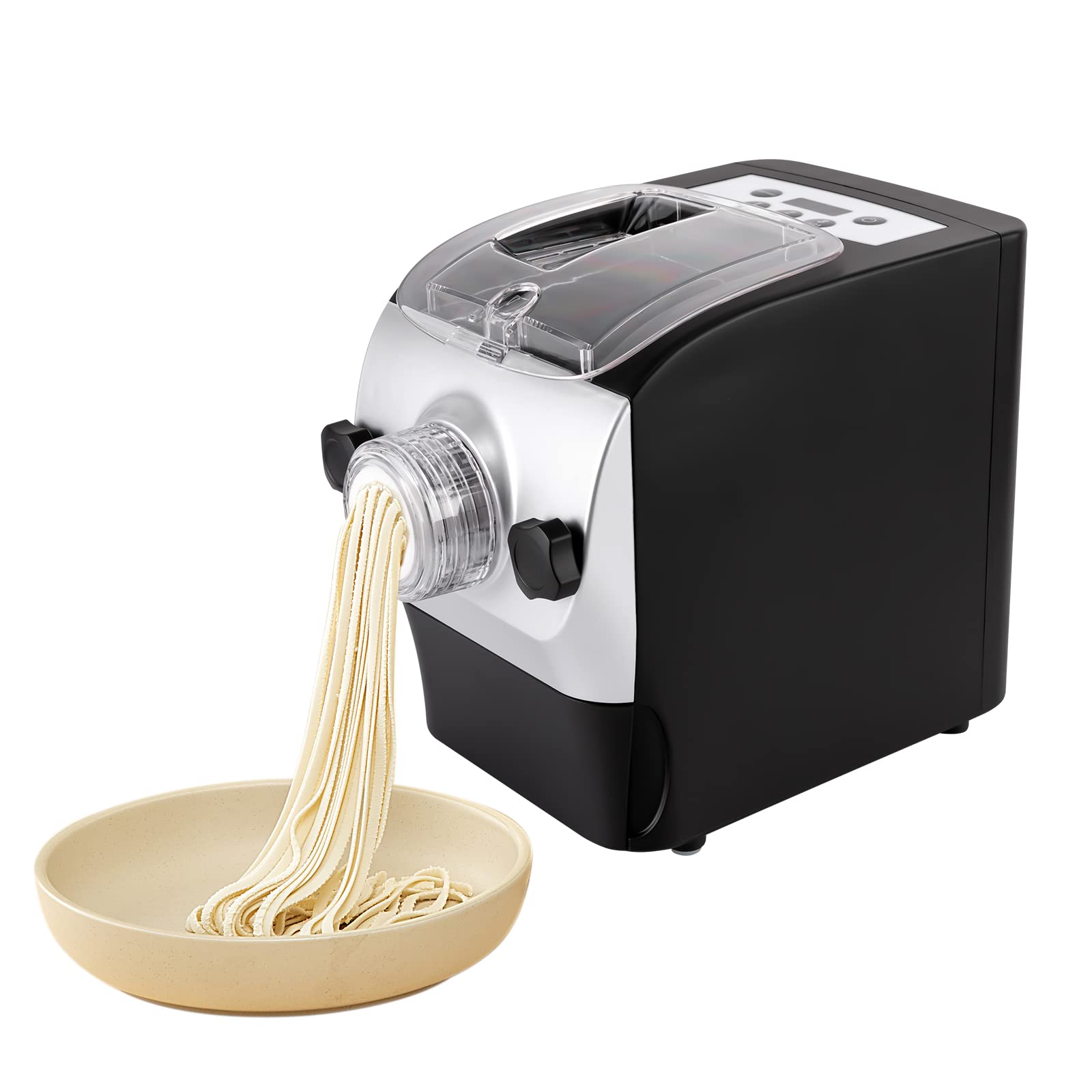 Electric Pasta Maker Machine with LED Display - 8 Pasta Shapes for Homemade Noodles, Dumpling Wrappers & More | Perfect for Italian Cuisine, Family Dinners & Home Kitchen Use
