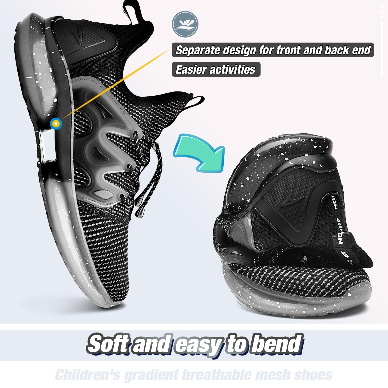WETIKE Men's/Women's Mesh Slip-On Lightweight Running Shoes - Breathable Athletic Sneakers for Walking, Jogging & Gym Workouts