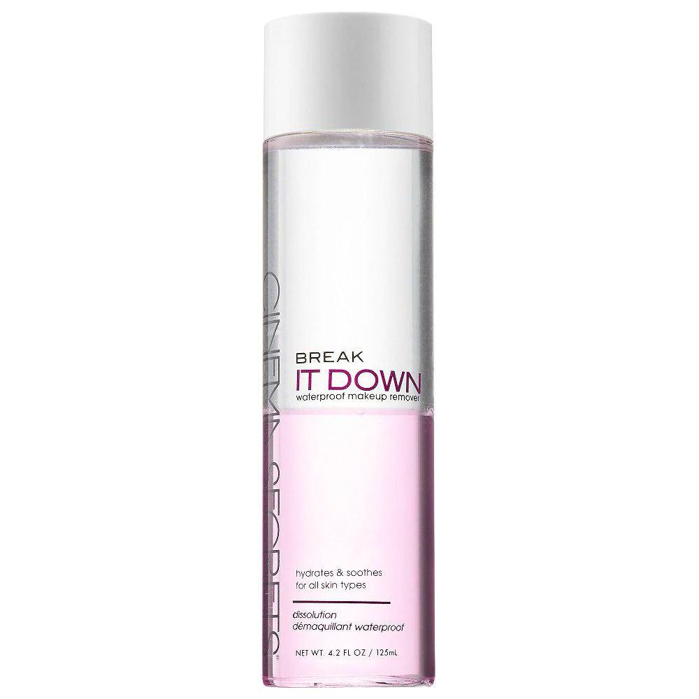 Cinema Secrets Break It Down Waterproof Makeup Remover - Gentle & Effective Eye & Face Cleanser for Professional & Everyday Use - Perfect for Sensitive Skin & Stage Makeup Removal