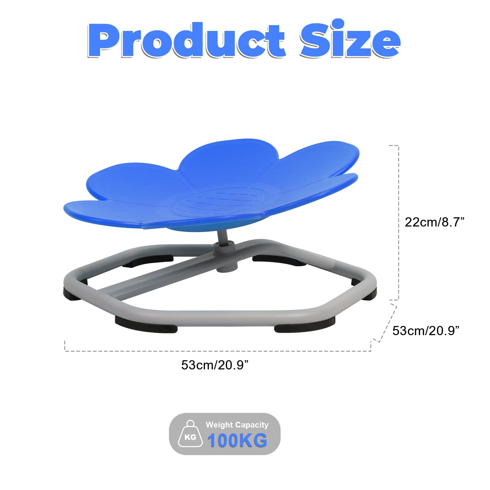 Sensory Spinning Chair for Autistic Kids - Egg Shape Swivel Chair for Improving Body Coordination & Focus - Perfect for Therapy, Classroom & Home Sensory Rooms