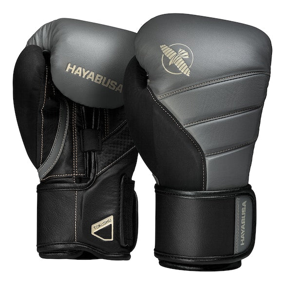 Hayabusa T3 Boxing Gloves - Premium Leather Training Gloves for Men & Women - Ideal for MMA, Kickboxing, and Heavy Bag Workouts