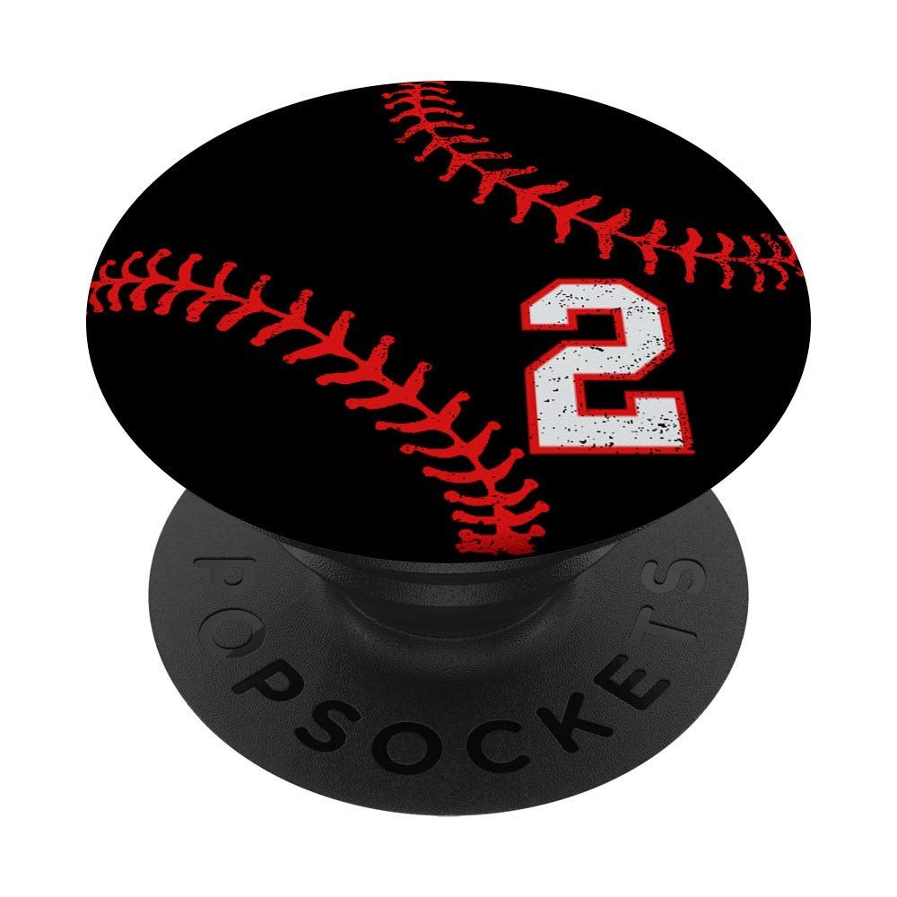 Red and Black Baseball Phone Stand - Adjustable Holder for iPhone, Samsung & More - Perfect for Home, Office, and Car Use