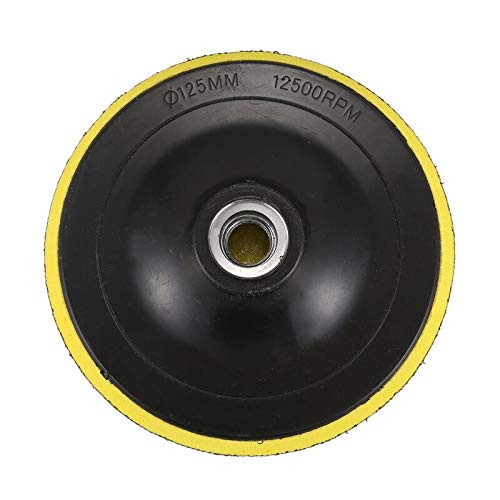 Premium M14 Polishing Pad Kit - 125mm Black & Yellow Sanding & Buffing Pads for Polishing Machines - Perfect for Car Detailing, Metal Finishing & Woodworking Projects