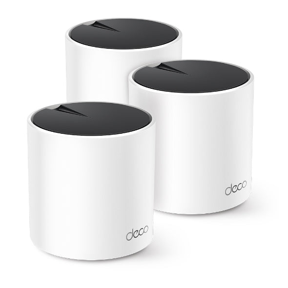 Deco X25 (3-Pack) AX1800 Whole Home Mesh WiFi 6 System - Seamless Coverage for Large Houses, Smart Homes & Gaming