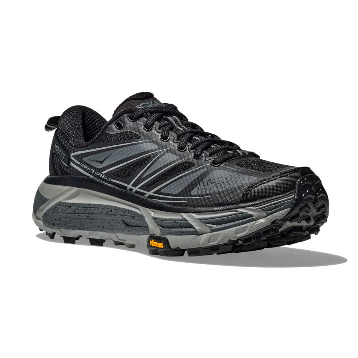 Mafate Speed 2 'Black Castlerock' Trail Running Shoes - Lightweight & Durable for Hiking, Jogging & Outdoor Adventures