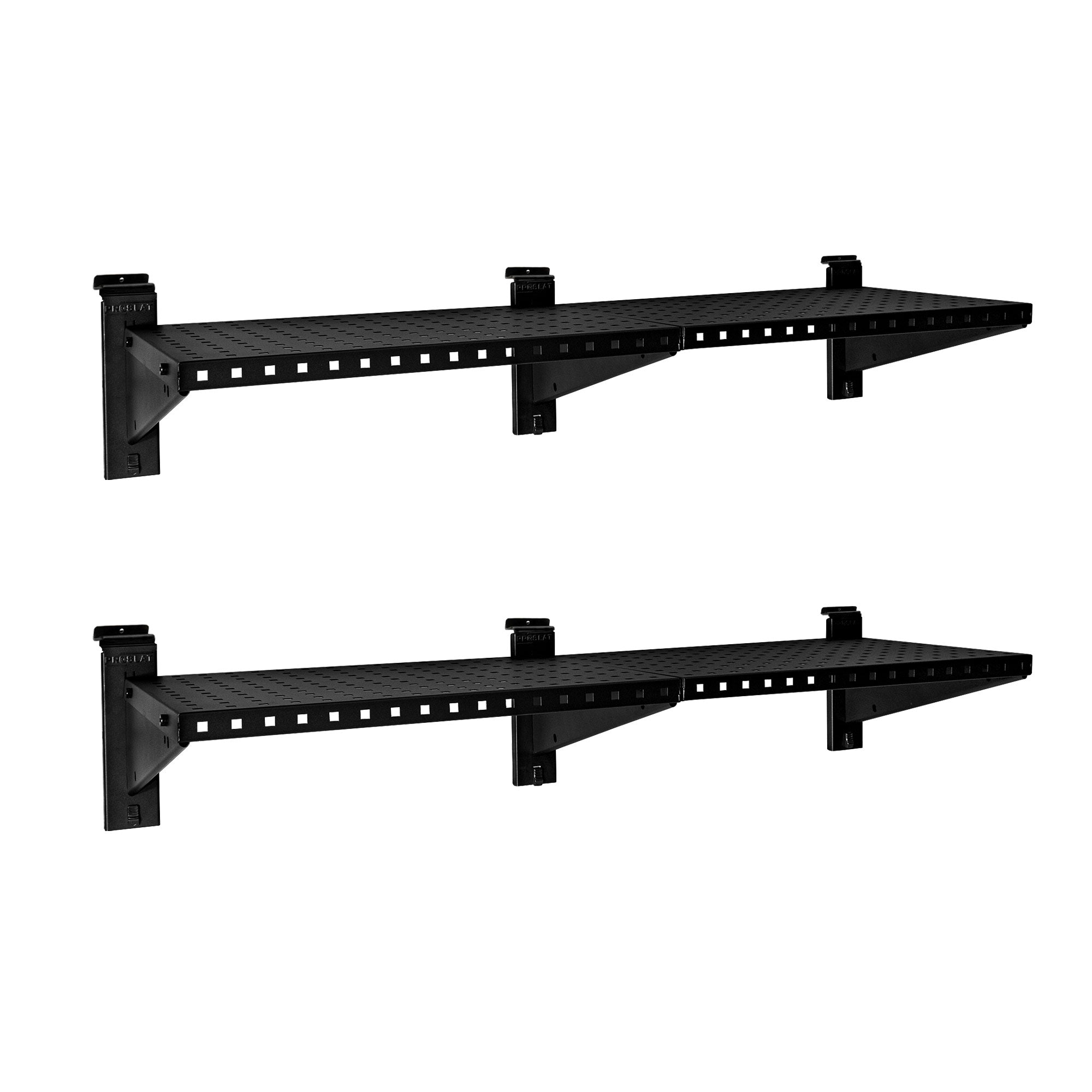 Heavy Duty Metal Shelves 48 Inch - 2 Pack Storage Shelving Units for Garage, Warehouse & Home Organization