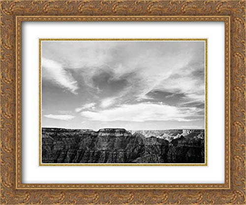 Gold Ornate Wood Frame with Double Matting