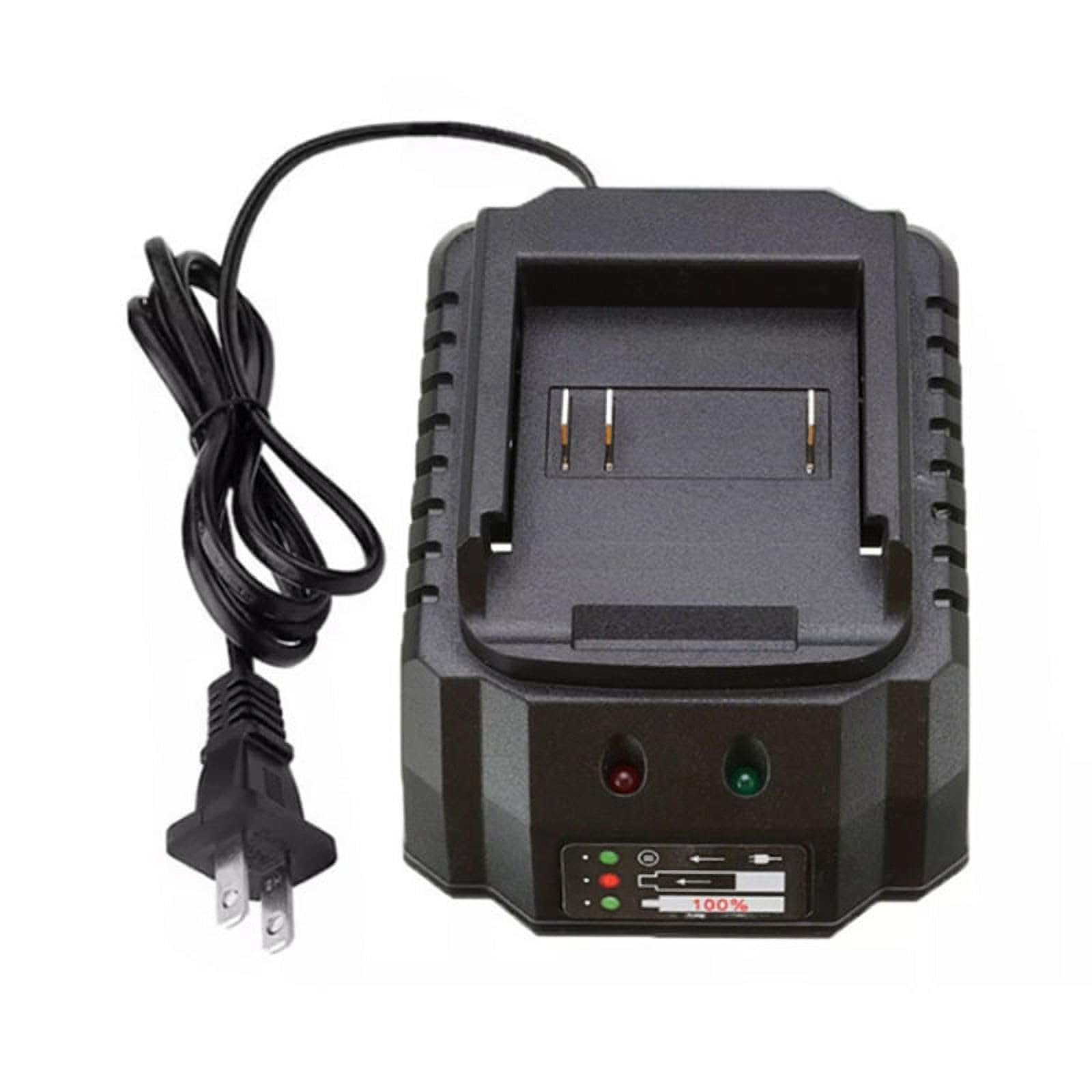 2024 Fast Wall Charger for Lithium Battery Power Tools - US & EU Plug (Black) - Perfect for DIY Projects & Professional Worksites