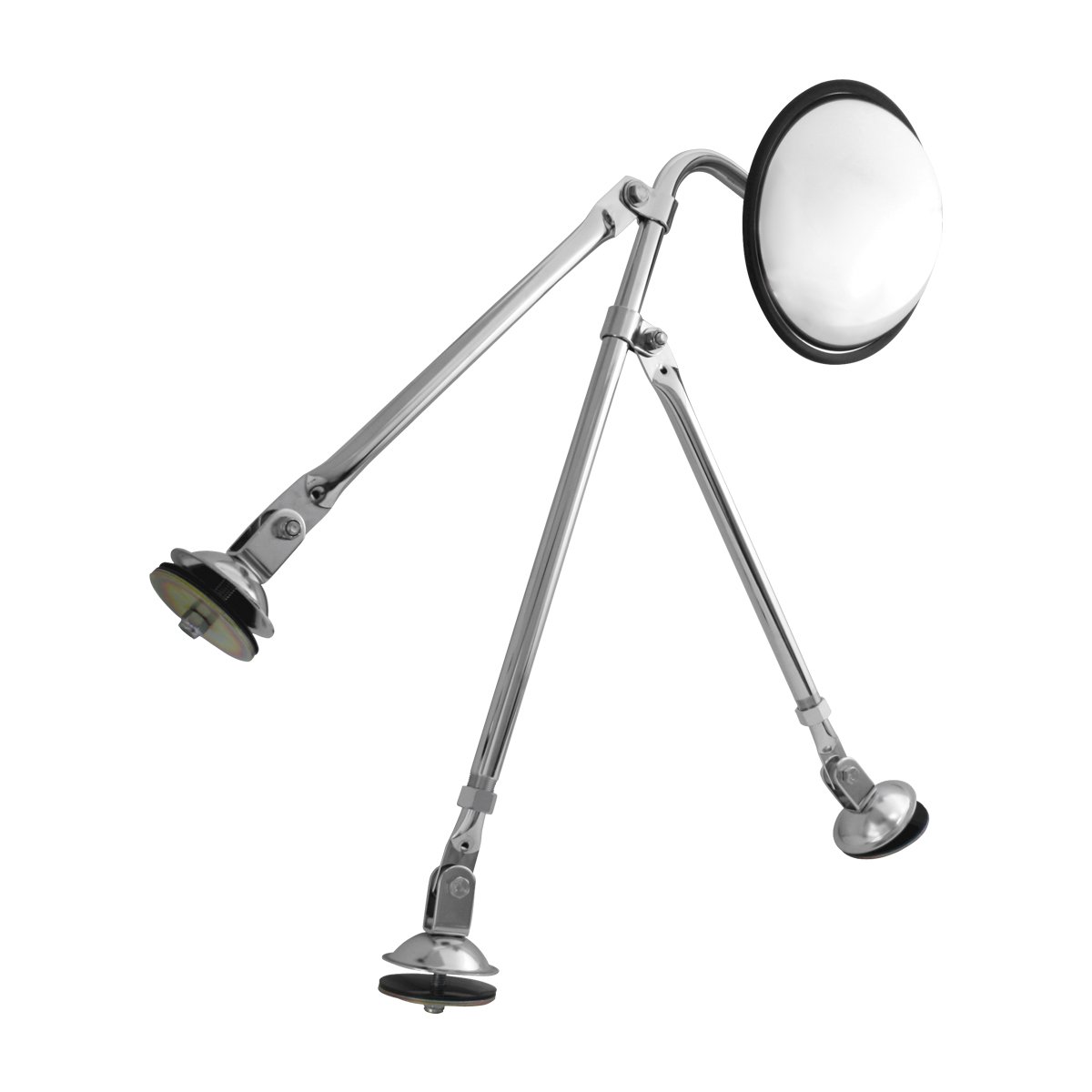 GG Grand General 33325 Heavy Duty Tripod Fender Mount Safety Mirror Assembly for Trucks, Buses & Commercial Vehicles - Perfect for Blind Spot Visibility & Road Safety