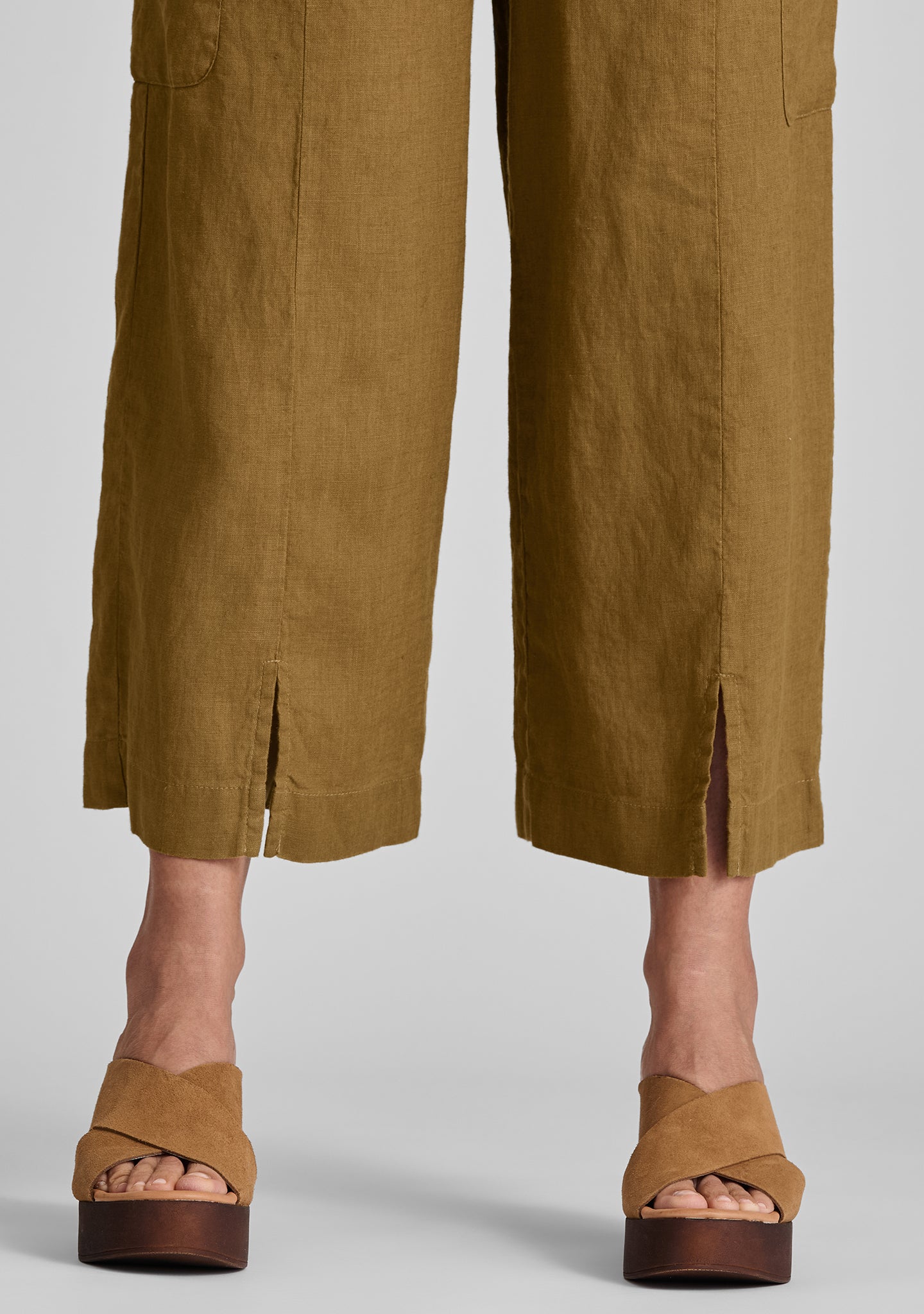 Modern Linen Pants for Women - Comfortable Elastic Waist Casual Trousers - Perfect for Summer, Travel & Lounge Wear