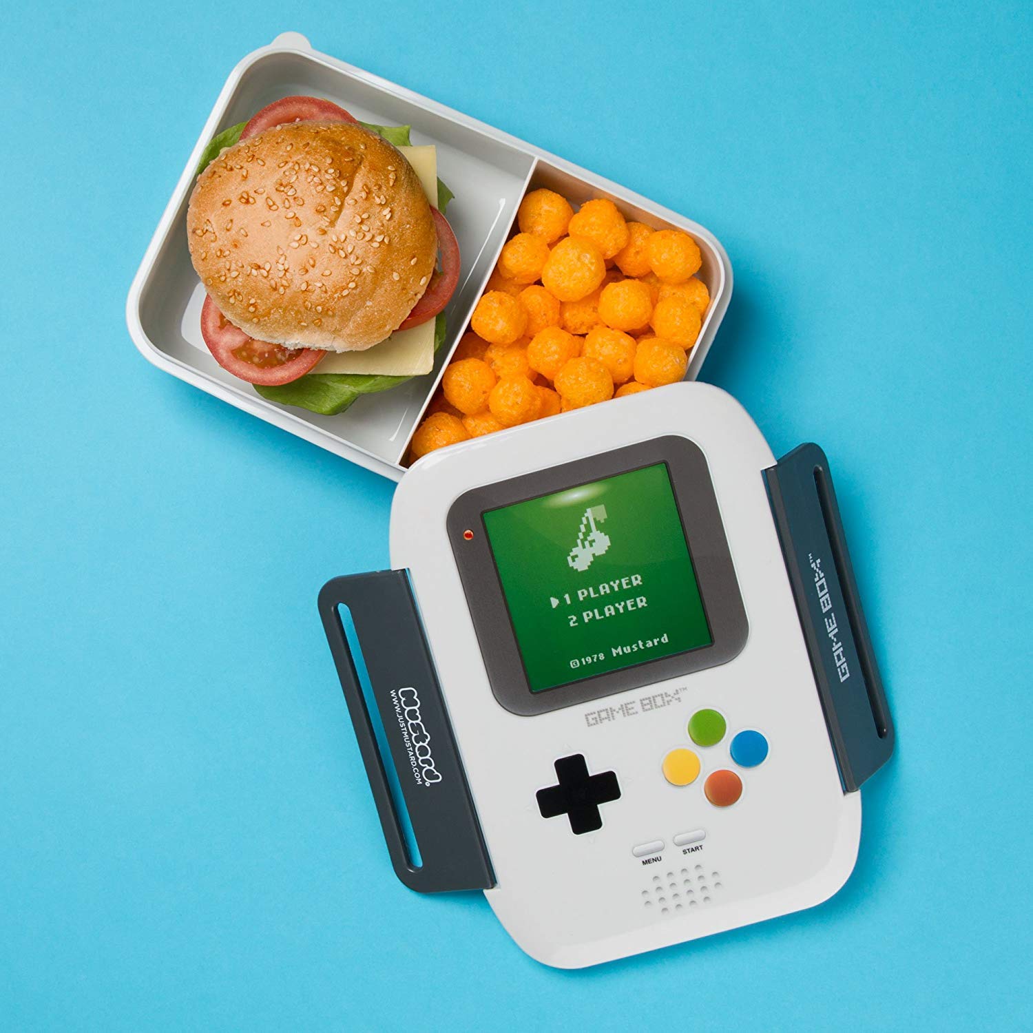 Mustard Game Lunch Box - Portable for School & Office