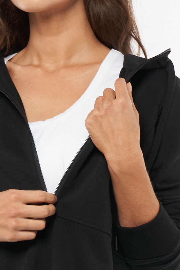 Run With Me Hoodie - Black | Comfortable & Stylish Pullover for Running, Gym & Casual Wear